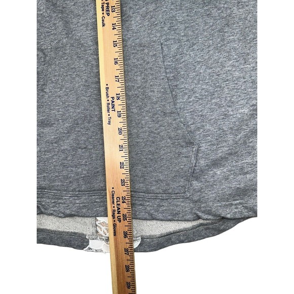MONO B Sweatshirt Women's Size 1XL/2XL Grey Hooded Stretch Embroidered Lace - Picture 6 of 11